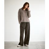 フェザーVネックニット | ROPE' PICNIC | 詳細画像4