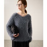 チャコール(06) | フェザーVネックニット | ROPE' PICNIC