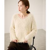 キナリ(16) | フェザーVネックニット | ROPE' PICNIC