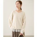 【新色追加】スフレニットシリーズ Vネックニットプルオーバー イージーケア | ROPE' PICNIC | 詳細画像24 