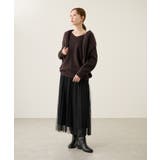 【新色追加】スフレニットシリーズ Vネックニットプルオーバー イージーケア | ROPE' PICNIC | 詳細画像25 