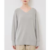 【新色追加】スフレニットシリーズ Vネックニットプルオーバー イージーケア | ROPE' PICNIC | 詳細画像31 