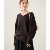 ブラウン(20) | 【新色追加】スフレニットシリーズ Vネックニットプルオーバー イージーケア | ROPE' PICNIC