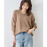 ベージュ(27) | 【新色追加】スフレニットシリーズ Vネックニットプルオーバー イージーケア | ROPE' PICNIC