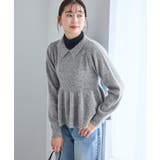 アンゴラ混ペプラムニット | ROPE' PICNIC | 詳細画像1 