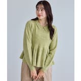 アンゴラ混ペプラムニット | ROPE' PICNIC | 詳細画像16 