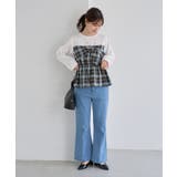 ビスチェドッキングチェックトップス | ROPE' PICNIC | 詳細画像13