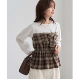 ビスチェドッキングチェックトップス | ROPE' PICNIC | 詳細画像4