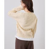 透かし編みスポンディッシュヘンリーネックニット | ROPE' PICNIC | 詳細画像11