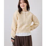 キナリ(16) | 透かし編みスポンディッシュヘンリーネックニット | ROPE' PICNIC