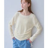 サイドギャザーリボン シャギーニットソー | ROPE' PICNIC | 詳細画像18