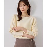【WEB限定カラー】マシュマロ袖パールドルマンニット | ROPE' PICNIC | 詳細画像8