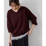 【WEB限定カラー】マシュマロニットVネックプルオーバー | ROPE' PICNIC | 詳細画像28