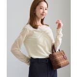 フロントギャザーVネックシアーフロッキートップス | ROPE' PICNIC | 詳細画像17 