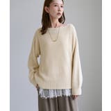【ちゃんと+かわいい保証】スフレニット ボートネックプルオーバー | ROPE' PICNIC | 詳細画像9
