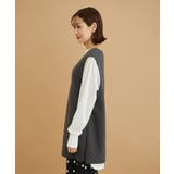 【WEB限定】チュニックサイドスリットベスト | ROPE' PICNIC | 詳細画像2 