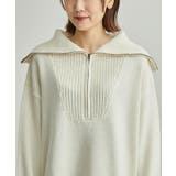 【WEB限定】ハーフジップニットプルオーバー | ROPE' PICNIC | 詳細画像5 
