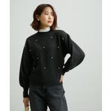 【WEB限定】パール使い格子ニットプルオーバー | ROPE' PICNIC | 詳細画像16 