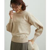 ベージュ(27) | 【WEB限定】パール使い格子ニットプルオーバー | ROPE' PICNIC