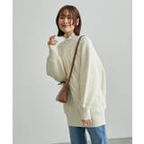 【WEB限定】ビッグケーブルニットプルオーバー | ROPE' PICNIC | 詳細画像17 
