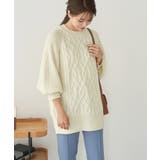 【WEB限定】ビッグケーブルニットプルオーバー | ROPE' PICNIC | 詳細画像24 