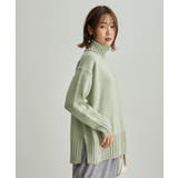 【WEB限定】タートルネックスリットニットプルオーバー | ROPE' PICNIC | 詳細画像16 