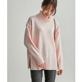 【WEB限定】タートルネックスリットニットプルオーバー | ROPE' PICNIC | 詳細画像20 