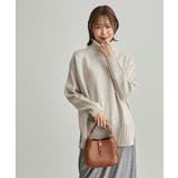 ライトグレー(08) | 【WEB限定】タートルネックスリットニットプルオーバー | ROPE' PICNIC