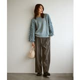 【emur/エミュール】ラメジャガードフリンジスリーブプルオーバー | ROPE' PICNIC | 詳細画像17