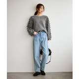 【emur/エミュール】ラメジャガードフリンジスリーブプルオーバー | ROPE' PICNIC | 詳細画像2