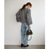 【emur/エミュール】ラメジャガードフリンジスリーブプルオーバー | ROPE' PICNIC | 詳細画像4