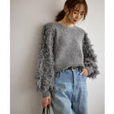 【emur/エミュール】ラメジャガードフリンジスリーブプルオーバー | ROPE' PICNIC | 詳細画像5