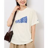 ホワイト(10) | 【CONVERSE/コンバース】ネップラスラブ天竺クラックプリントTシャツ | ROPE' PICNIC