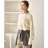 ケーブル編みクロップドニットプルオーバー | ROPE' PICNIC | 詳細画像13