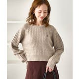 ケーブル編みクロップドニットプルオーバー | ROPE' PICNIC | 詳細画像16