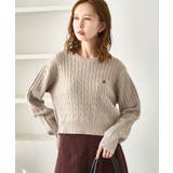ケーブル編みクロップドニットプルオーバー | ROPE' PICNIC | 詳細画像17