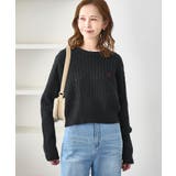 ケーブル編みクロップドニットプルオーバー | ROPE' PICNIC | 詳細画像6