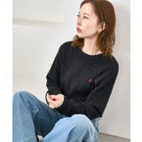 ケーブル編みクロップドニットプルオーバー | ROPE' PICNIC | 詳細画像8