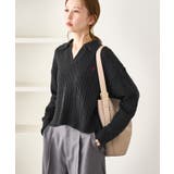 ケーブル編みクロップドスキッパーニット | ROPE' PICNIC | 詳細画像13