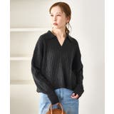 ケーブル編みクロップドスキッパーニット | ROPE' PICNIC | 詳細画像18