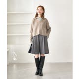 ケーブル編みクロップドスキッパーニット | ROPE' PICNIC | 詳細画像25