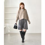 ケーブル編みクロップドスキッパーニット | ROPE' PICNIC | 詳細画像26