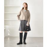 ケーブル編みクロップドスキッパーニット | ROPE' PICNIC | 詳細画像27