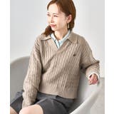 ケーブル編みクロップドスキッパーニット | ROPE' PICNIC | 詳細画像32