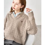 ケーブル編みクロップドスキッパーニット | ROPE' PICNIC | 詳細画像33