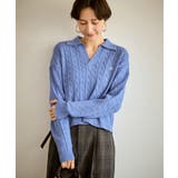 ケーブル編みクロップドスキッパーニット | ROPE' PICNIC | 詳細画像6