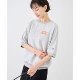ライトグレー(08) | 【Champion チャンピオン別注】アソートロゴボートネックハーフスリーブスウ… | ROPE' PICNIC