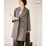 グレーサブ(09) | ジャージメルトン無地＆チェックオーバーPコート 一部WEB限定カラー リンクコー… | ROPE' PICNIC