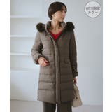 ブラウン(20) | ファー付きダウンロングコート 一部WEB限定カラー | ROPE' PICNIC