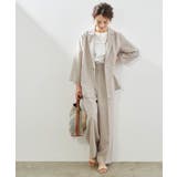 【セットアップ対応】麻調シアーワイドパンツ | ROPE' PICNIC | 詳細画像18